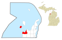 Location within Leelanau County