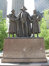 Heald Square Monument (1936–1941), Chicago, Illinois. Completed by Leonard Crunelle, Nellie Walker and Fred Torrey.