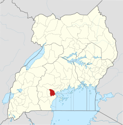 District location in Uganda