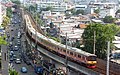 KRL JR 205-142F berangkat dari Stasiun Jayakarta