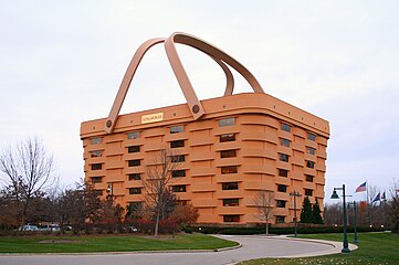 Irony – Headquarter of The Longaberger Company, Newark, Ohio, US, by NBBJ (1997)[50]