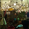 Vintage atom and molecule-shaped ceiling light fixtures