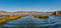 Lake Titicaca as seen from the shore.