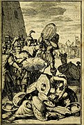 Tarpeia, Illustration from Pictura loquens "the Heroic Accounts of Hadrian Schoonebeeck" (1695) (14751427905)