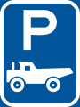 Parking for construction vehicles