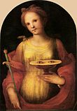 Saint Lucy with her eyes on a plate