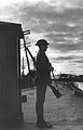 Soldier of the Victoria Rifles, guarding the Lachine Canal, Montreal, Quebec, Canada