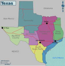 Landspartar í Texas