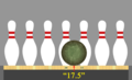 ◣OW◢ 04:58, 28 January 2020 — Front view of ball & pins for strike