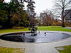 Tinguely, one piece of Carneval Fountain, 1977; location: in front of Museum Tinguely, Basel