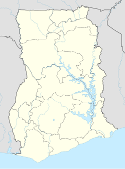 Accra trên bản đồ Ghana