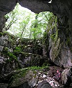 Le gouffre de la Grenade, près de la place forte de Crkvice.