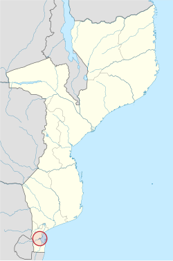 Location in Mozambique