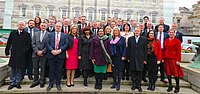 Sinn Fein leden van de Dáil Éireann, de Assemblee voor Noord-Ierland en het Britse Lagerhuis