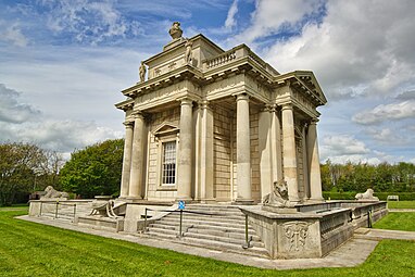 Neoclassical columns and entablature of the Casino at the Marino House, near Dublun, Ireland, by William Chambers, 1758-1776[24]