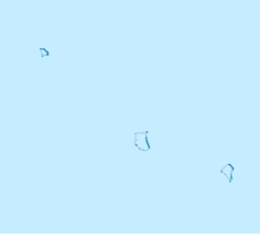 Mapa konturowa Tokelau, u góry po lewej znajduje się punkt z opisem „Atafu”