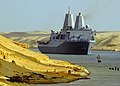 USS San Antonio (LPD 17) transits through the Suez Canal