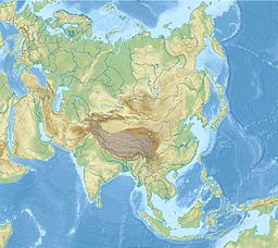 Location of Big Almaty Lake in Kazakhstan.