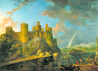 Conway Castle with rainbow after a storm, c. 1778