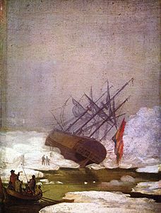 C.D. Friedrich: Ship in the ice-sea