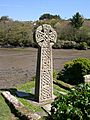 Image 41The cross on the grave of Charles Bowen Cooke, St Just in Roseland (from Culture of Cornwall)