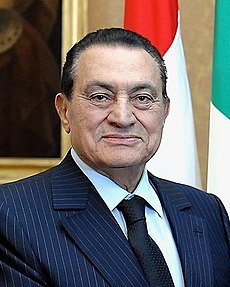 Former Egyptian president Hosni Mubarak on October 17, 2009. Image: Candito.