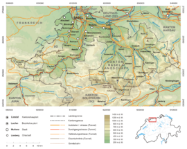 Mapa kantónu