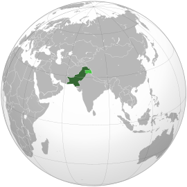 Розташування Пакистану