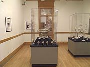 Additional silver service (silverware) that was donated to USS Arizona by the citizens of Arizona in 1919. on display at the Arizona Capitol Museum.