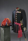 Gustav V:s (da han var norsk kronprins) norske gallauniform som general, fra ca 1900.