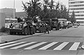 Dutch military vehicles on high alert at Schiphol airport after the siege's end