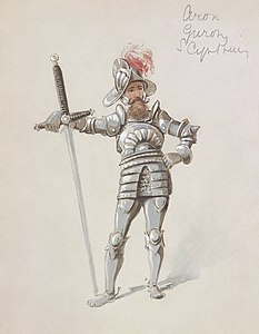 Wilhelm - Costume design for Arac, Gunon, and Scynthius (Princess Ida, 1884)