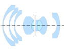 "Wide-angle lens" by Bertele (1952), from US 2,730,016[13]