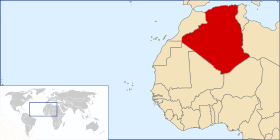 Vendndodhja - Algjeria