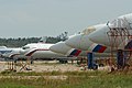 plusieurs il-62 alignés.