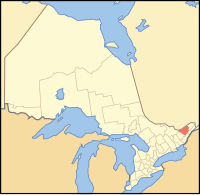 City's location in the Province of Ontario, Canada