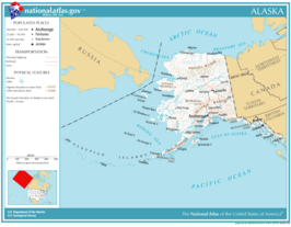 Kaart van State of Alaska