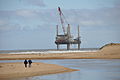 Powlett River and rig near Wonthaggi desalination plant