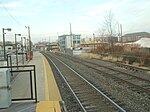 Essex Street Station in 2010. The former 1860 station depot platform is visible on the right