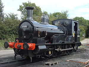 A British well tank formerly used on suburban services in London