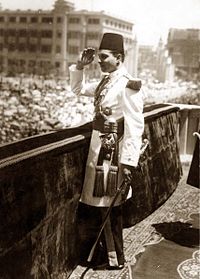 Farouk I in military uniform