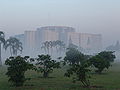 Image 28Jatiyo Sangsad Bhaban is the National Assembly Building of Bangladesh, located in the capital Dhaka. It was created by architect Louis I. Kahn and is one of the largest legislative complexes in the world. It houses all parliamentary activities of Bangladesh. This photo offers a view of the parliament building during sunrise. Photo Credit: Lykantrop