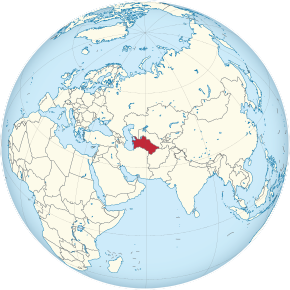 Localizarea Turkmenistanului