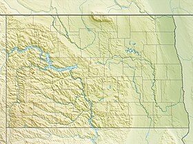 Lago Sakakawea ubicada en Dakota del Norte