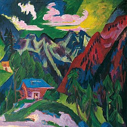 Ernst Ludwig Kirchner: Die Klosterser Berge, um 1923