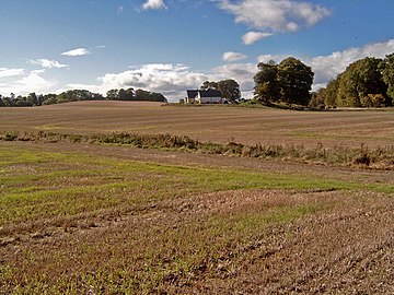 Surrounding farm lands.