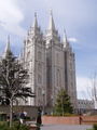 Salt Lake Temple, East and South sides, March 2005