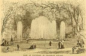 Franklin Square Fountain Sketch