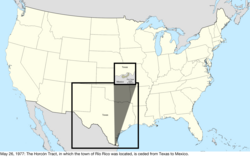 Map of the change to the United States in central North America on May 26, 1977