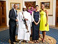 Da Yahya Jammeh min Barack u Frau inn August 2014.